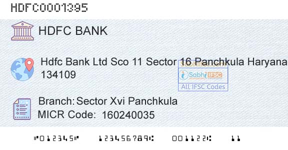 Hdfc Bank Sector Xvi PanchkulaBranch 