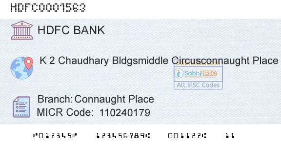 Hdfc Bank Connaught PlaceBranch 