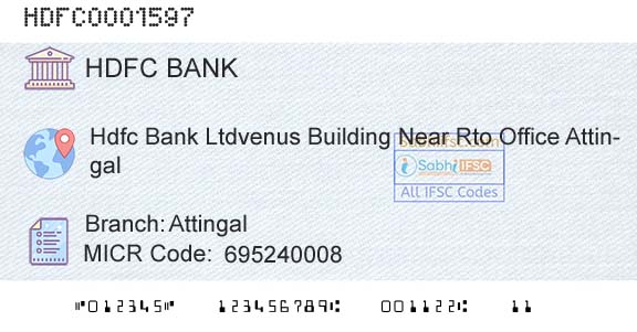 Hdfc Bank AttingalBranch 