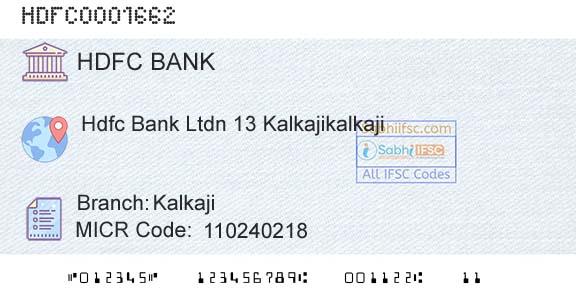 Hdfc Bank KalkajiBranch 