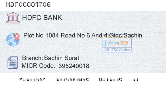 Hdfc Bank Sachin SuratBranch 