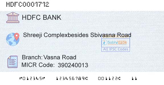 Hdfc Bank Vasna RoadBranch 