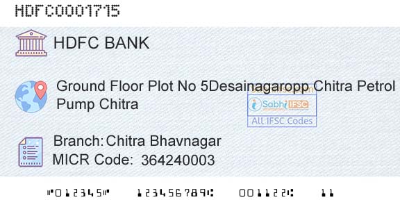 Hdfc Bank Chitra BhavnagarBranch 