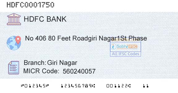 Hdfc Bank Giri NagarBranch 