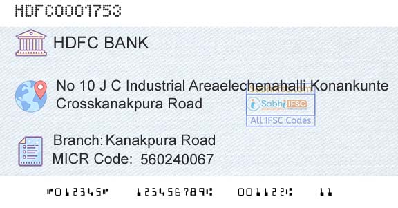 Hdfc Bank Kanakpura RoadBranch 
