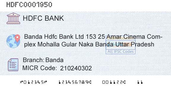 Hdfc Bank BandaBranch 
