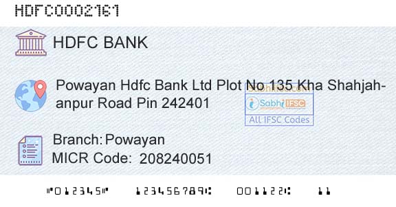Hdfc Bank PowayanBranch 
