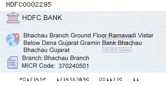 Hdfc Bank Bhachau BranchBranch 