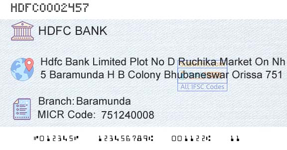 Hdfc Bank BaramundaBranch 