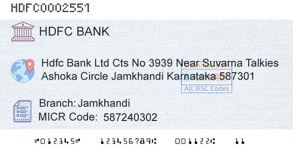 Hdfc Bank JamkhandiBranch 