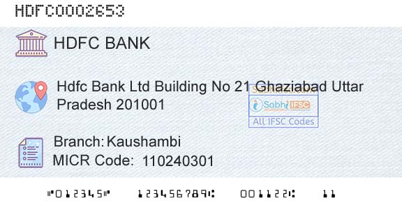 Hdfc Bank KaushambiBranch 