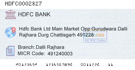 Hdfc Bank Dalli RajharaBranch 