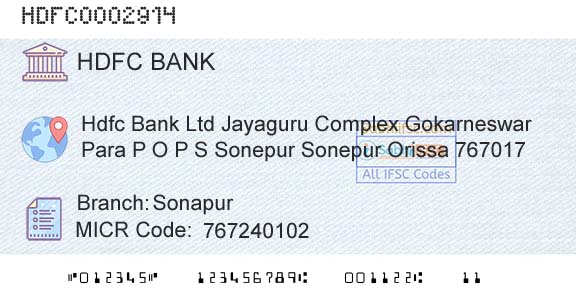 Hdfc Bank SonapurBranch 