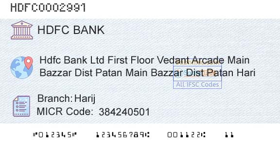 Hdfc Bank HarijBranch 