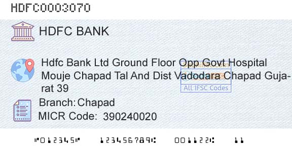 Hdfc Bank ChapadBranch 