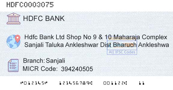 Hdfc Bank SanjaliBranch 