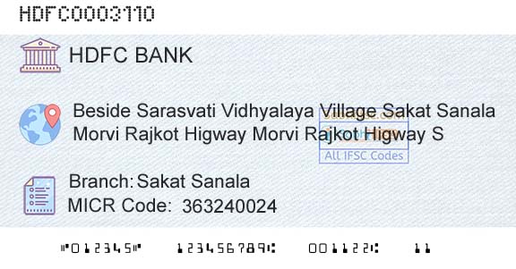 Hdfc Bank Sakat SanalaBranch 