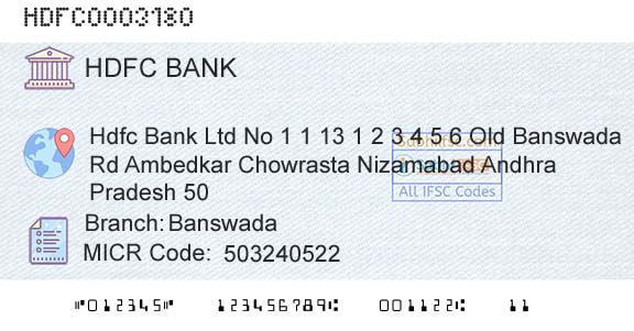 Hdfc Bank BanswadaBranch 