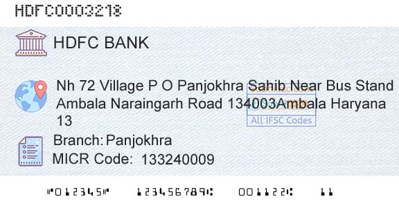 Hdfc Bank PanjokhraBranch 