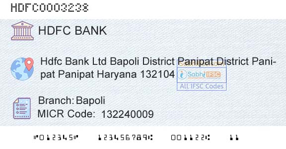Hdfc Bank BapoliBranch 