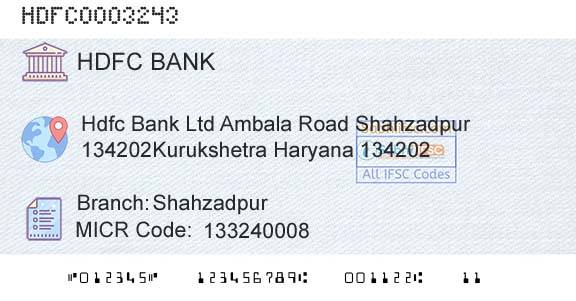 Hdfc Bank ShahzadpurBranch 