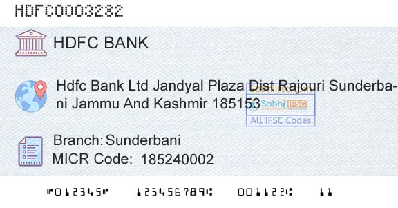 Hdfc Bank SunderbaniBranch 