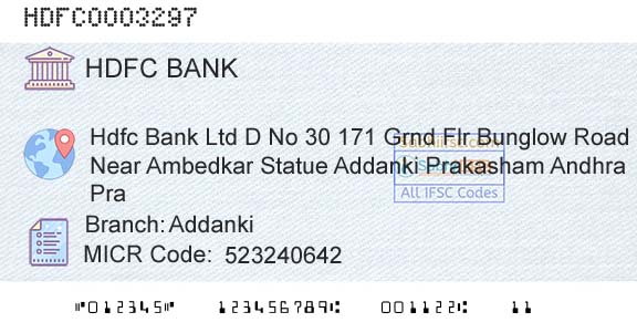 Hdfc Bank AddankiBranch 