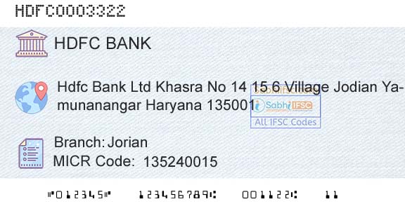 Hdfc Bank JorianBranch 