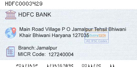 Hdfc Bank JamalpurBranch 
