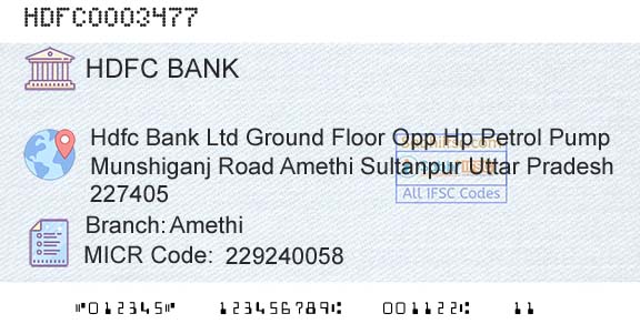 Hdfc Bank AmethiBranch 