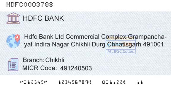 Hdfc Bank ChikhliBranch 