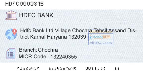 Hdfc Bank ChochraBranch 