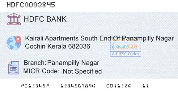 Hdfc Bank Panampilly NagarBranch 