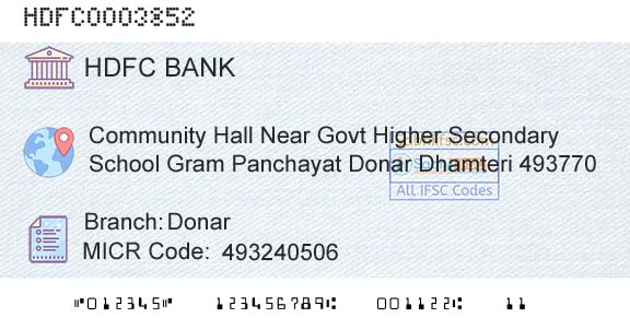 Hdfc Bank DonarBranch 