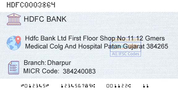 Hdfc Bank DharpurBranch 