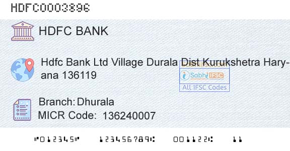 Hdfc Bank DhuralaBranch 