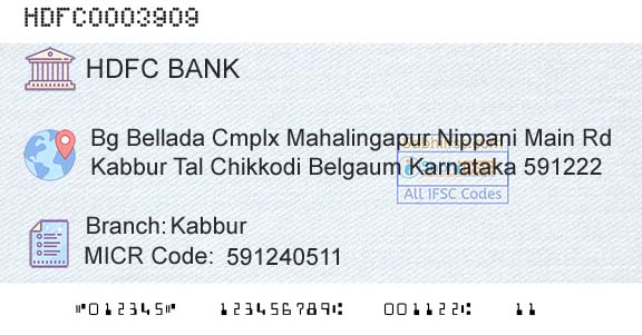 Hdfc Bank KabburBranch 
