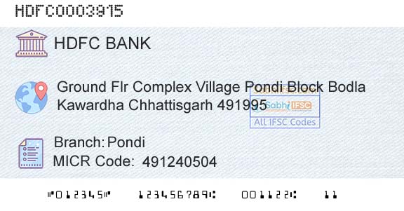 Hdfc Bank PondiBranch 