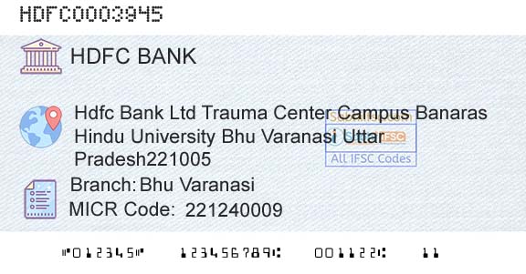 Hdfc Bank Bhu VaranasiBranch 