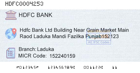 Hdfc Bank LadukaBranch 