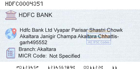 Hdfc Bank AkaltaraBranch 
