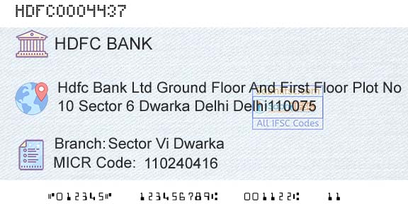 Hdfc Bank Sector Vi DwarkaBranch 