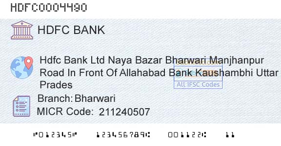 Hdfc Bank BharwariBranch 