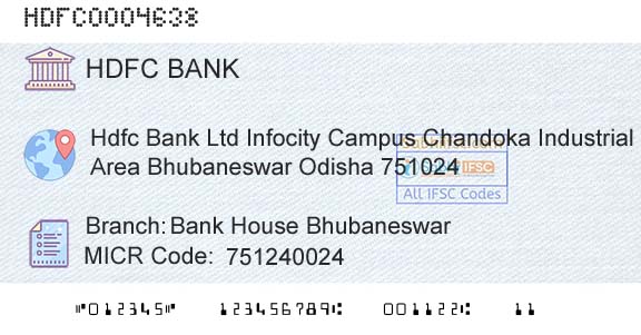 Hdfc Bank Bank House BhubaneswarBranch 