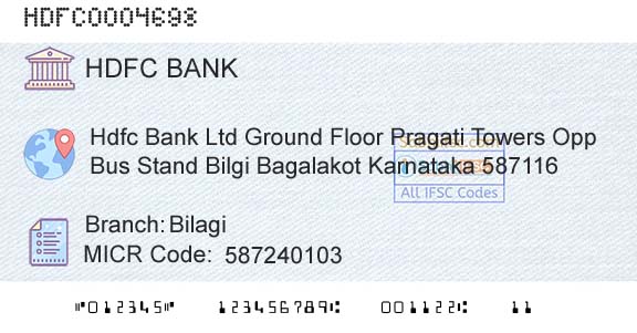 Hdfc Bank BilagiBranch 