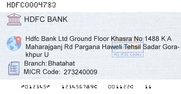 Hdfc Bank BhatahatBranch 