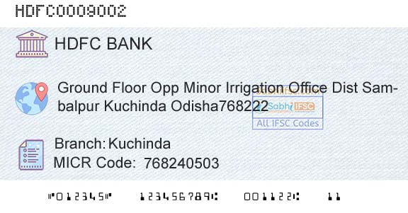 Hdfc Bank KuchindaBranch 