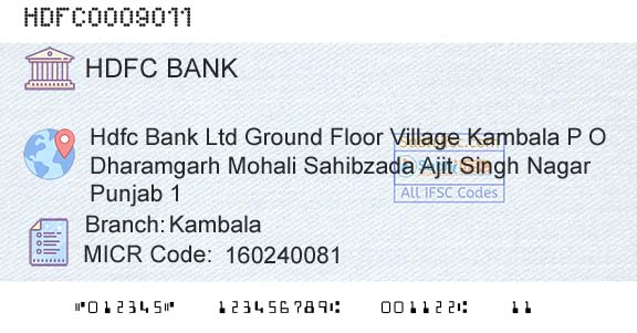 Hdfc Bank KambalaBranch 