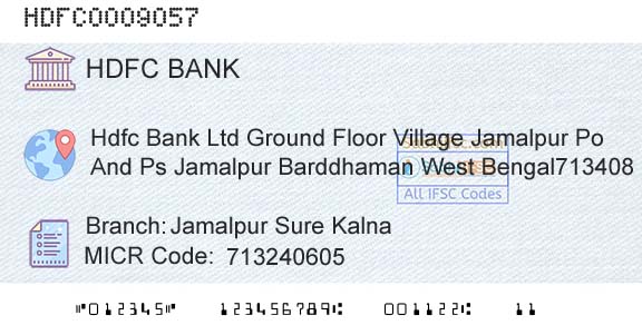 Hdfc Bank Jamalpur Sure KalnaBranch 