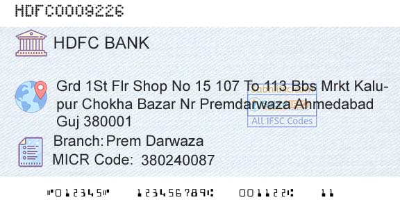 Hdfc Bank Prem DarwazaBranch 